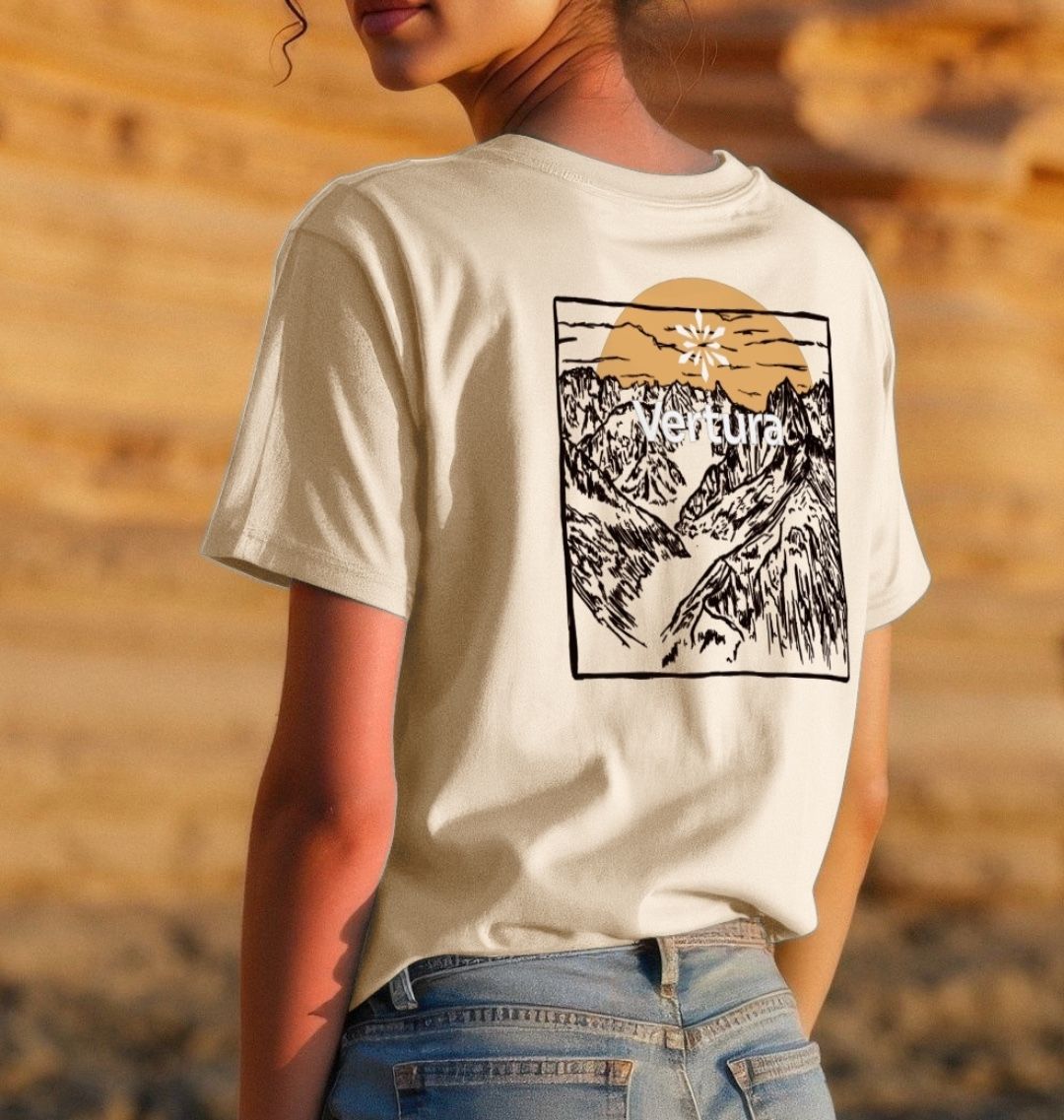 Mountainscape Relaxed T-shirt - Oat - Vertura