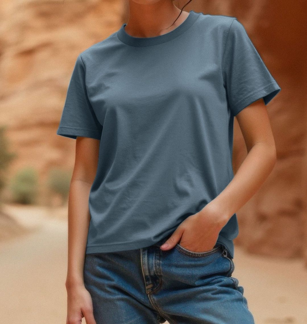 Mountainscape Relaxed T-shirt - Stone Blue - Vertura