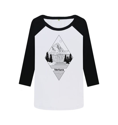 Women's 3/4 Sleeve Diamond Baseball Top | Vertura - Vertura