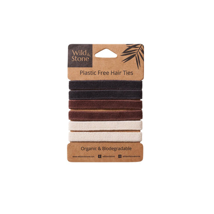 Plastic free hair ties - Natural - Vertura