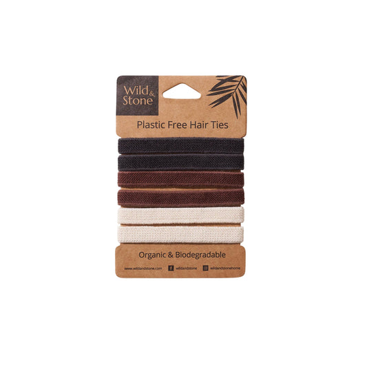 Plastic free hair ties - Natural - Vertura