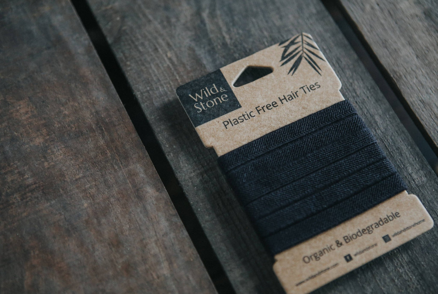 Plastic free hair ties - Black - Vertura