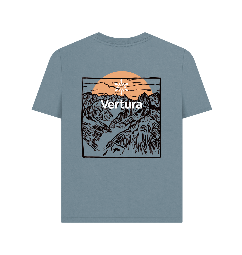 Mountainscape Relaxed T-shirt - Stone Blue - Vertura