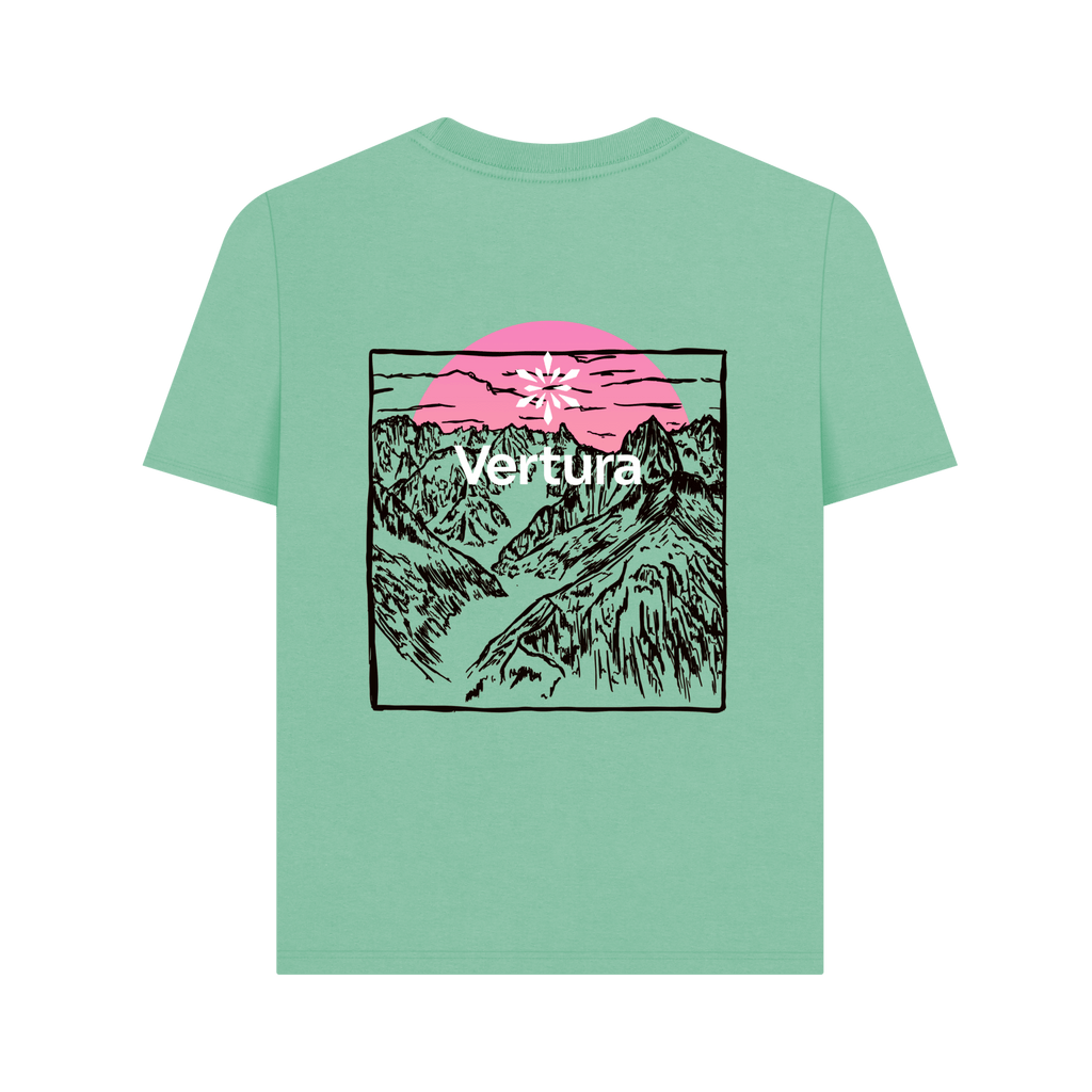 Mountainscape Relaxed T-shirt - Peppermint - Vertura