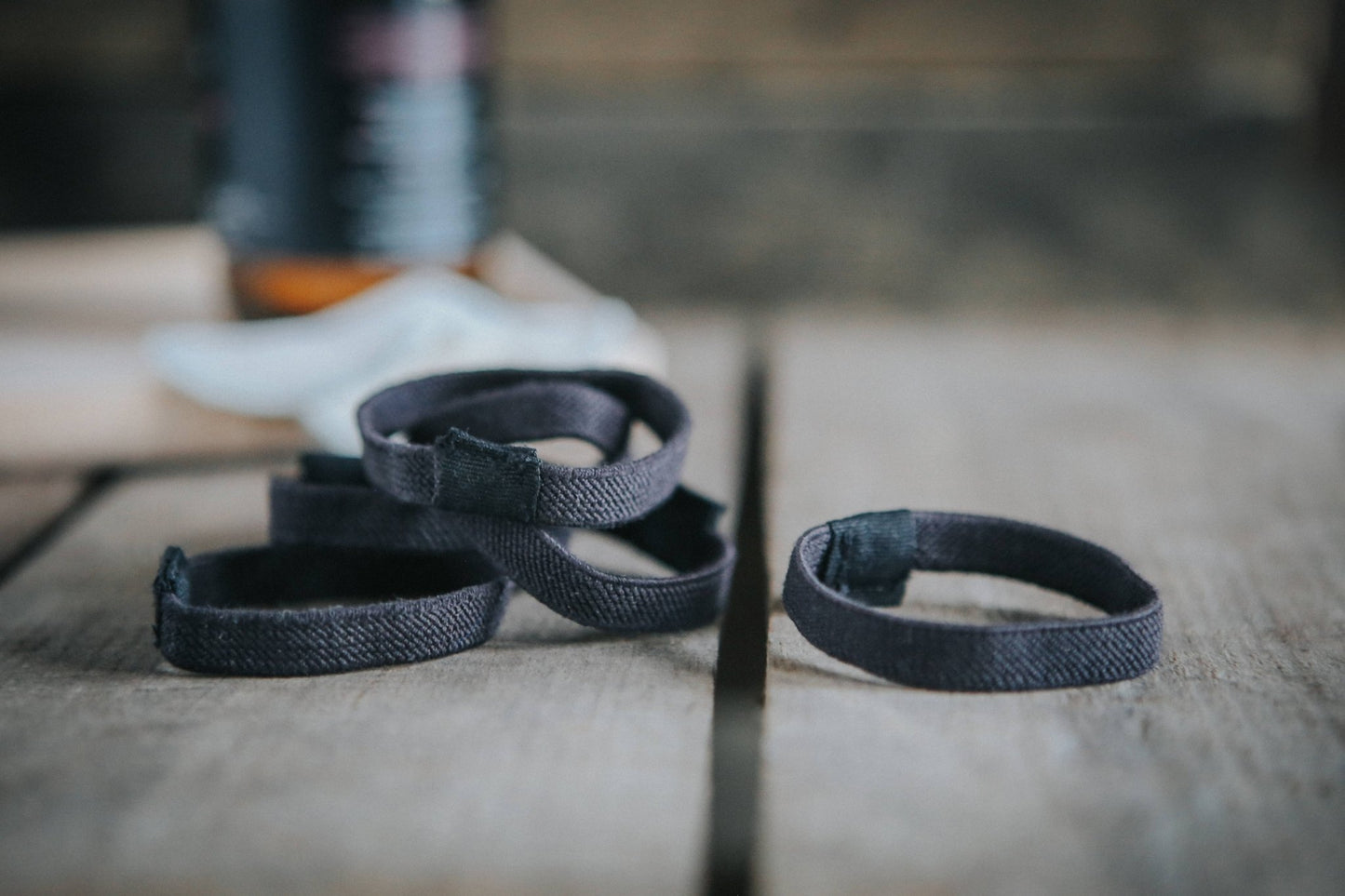 Plastic free hair ties - Black - Vertura