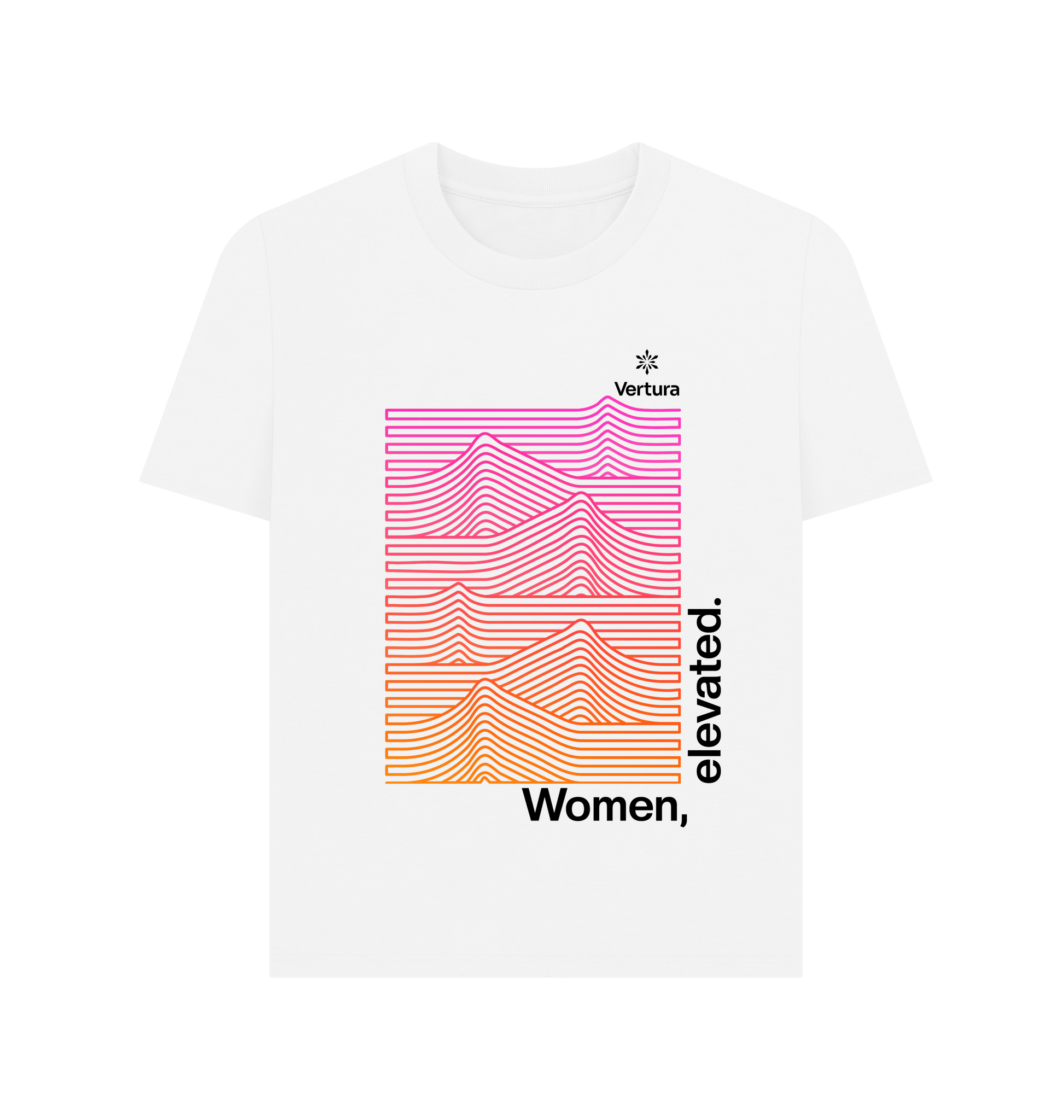 White Printed T-shirt Front