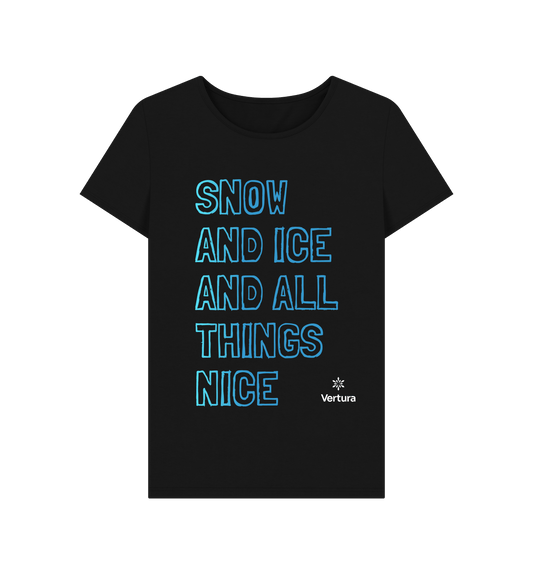 Black Printed T-shirt Front