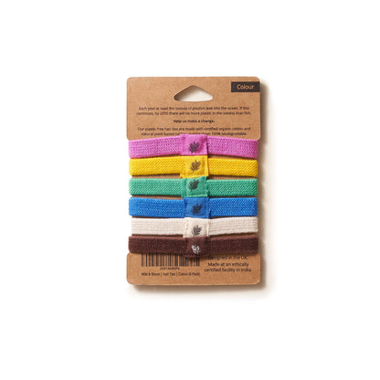 Plastic free hair ties - Multi colour - Vertura