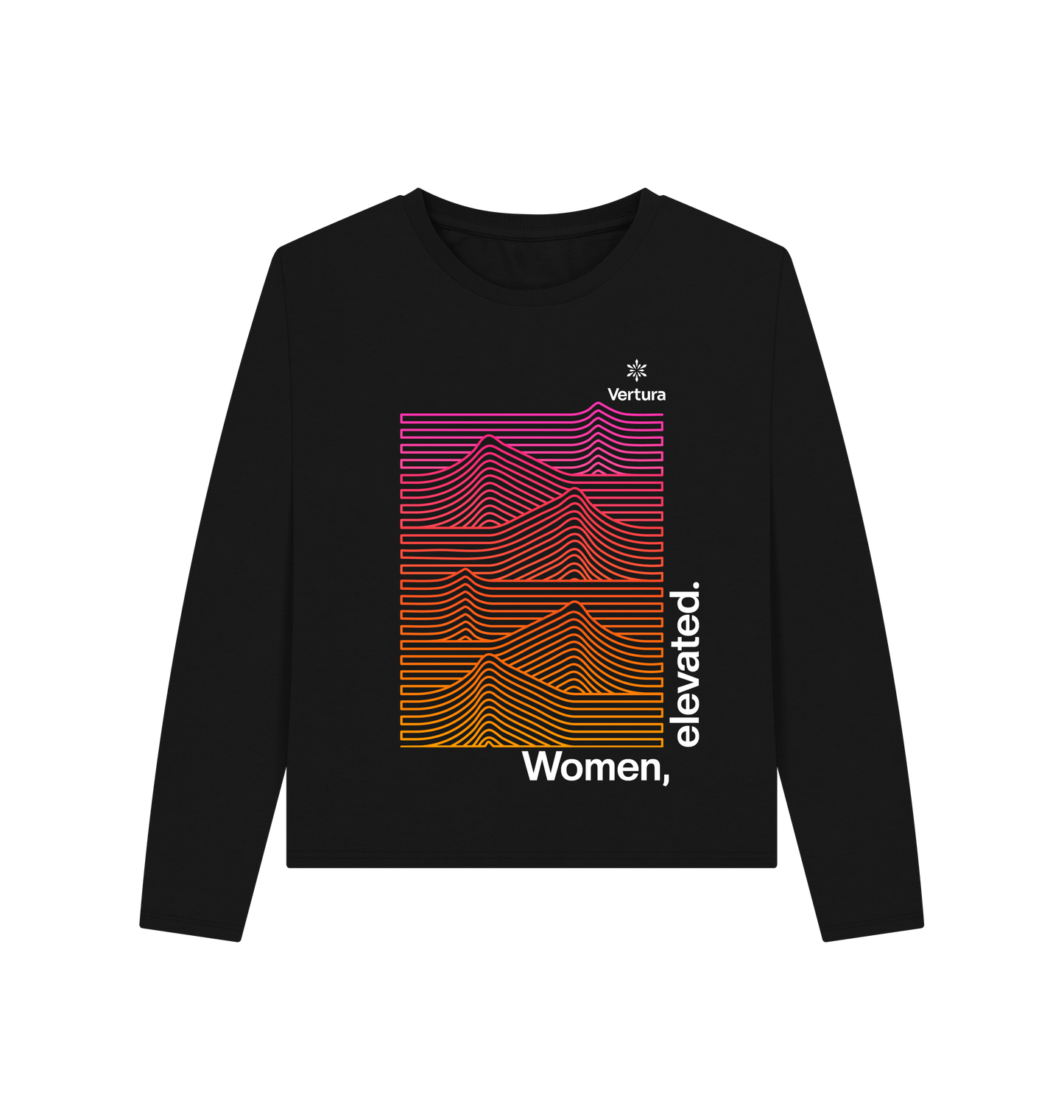 Black Printed T-shirt Front