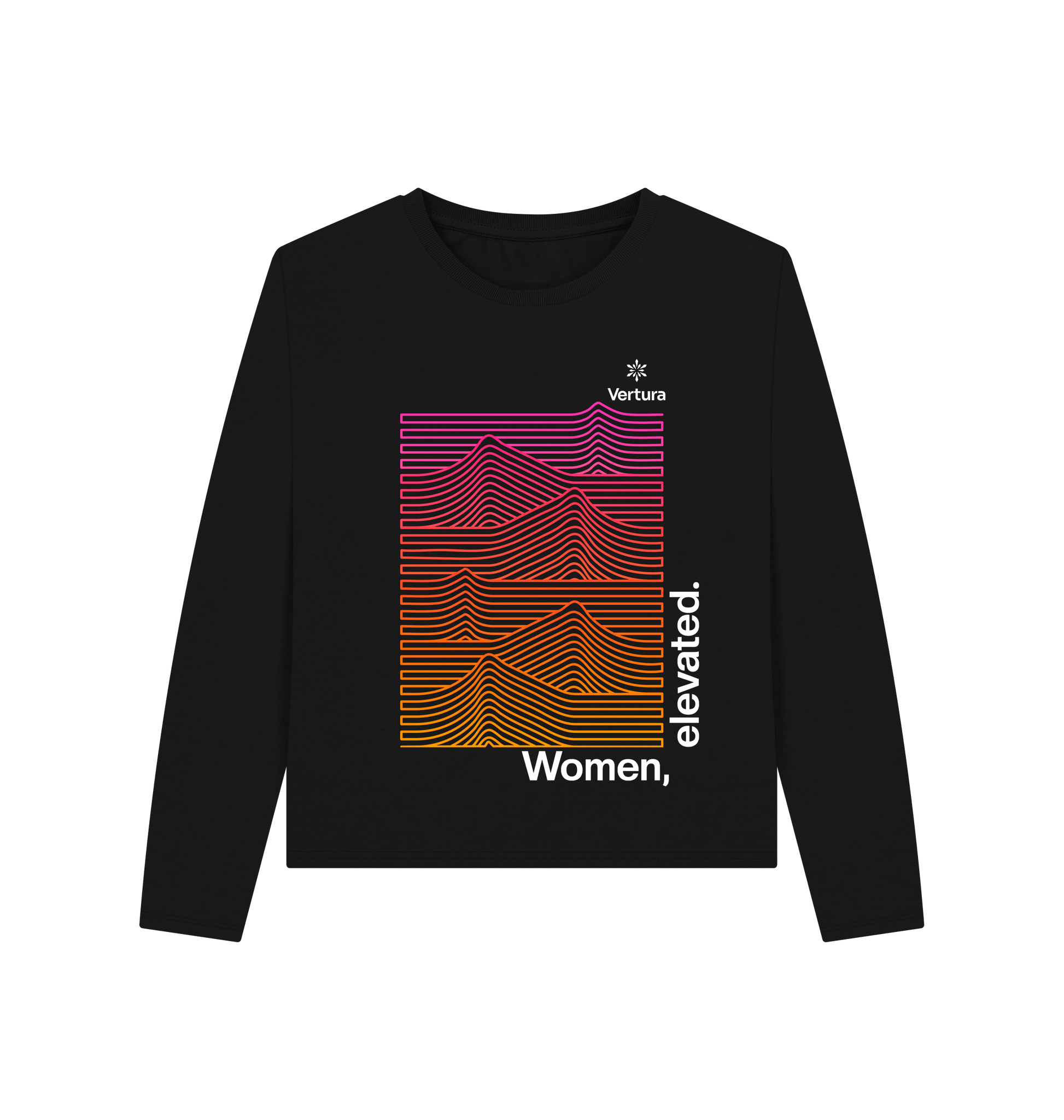 Black Printed T-shirt Front