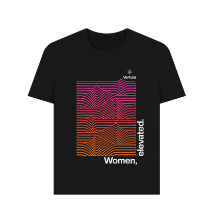 Black Printed T-shirt Front