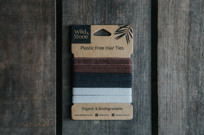 Plastic free hair ties - Natural - Vertura