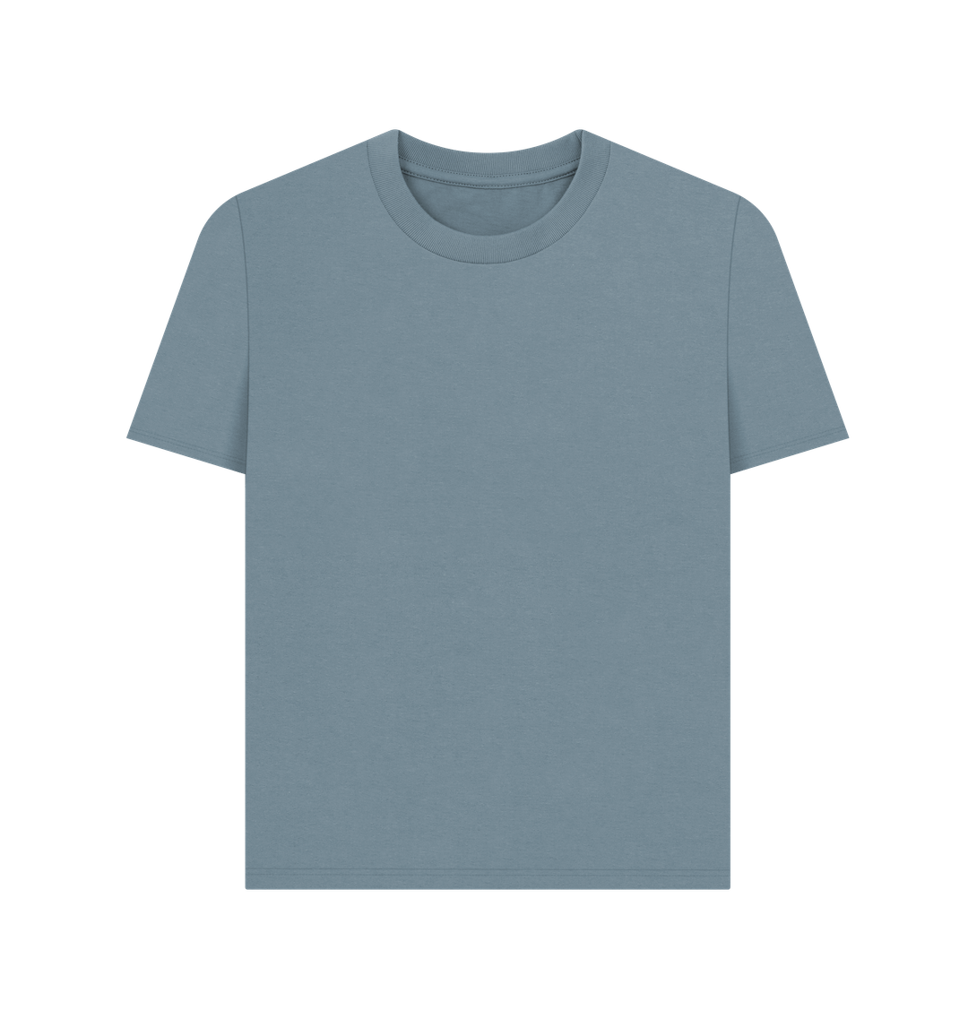 Stone Blue Printed T-shirt Front