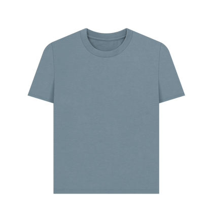 Stone Blue Printed T-shirt Front