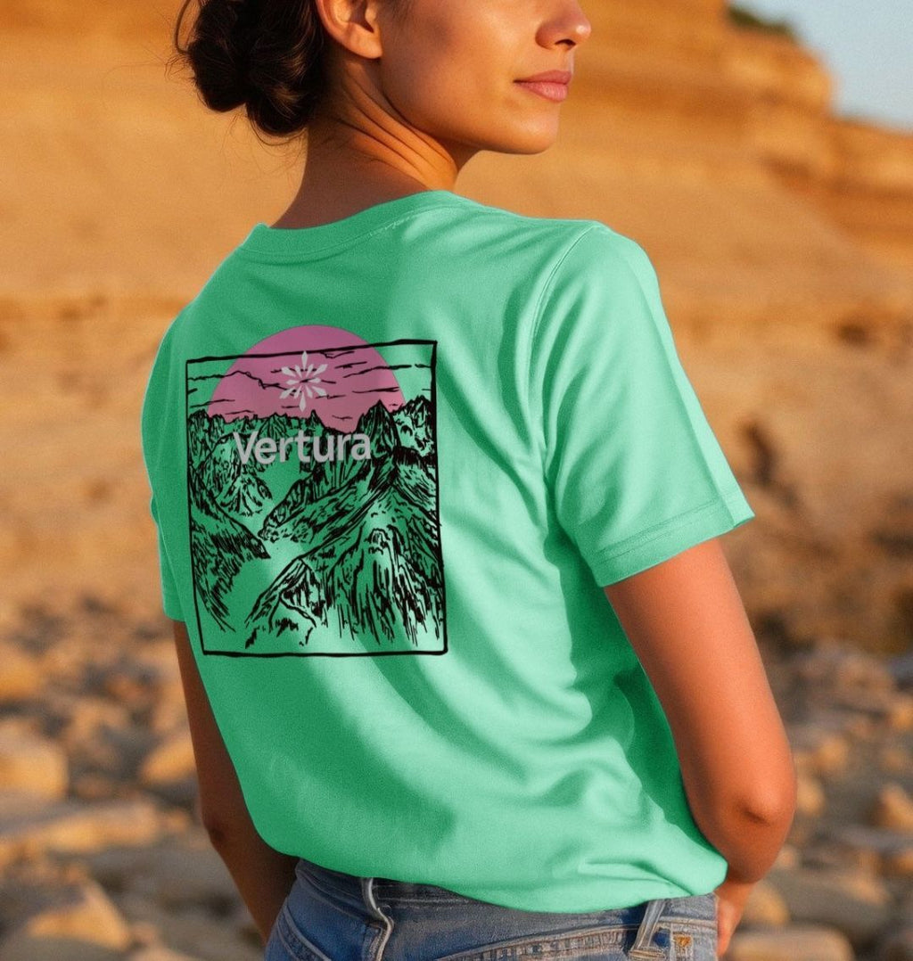 Mountainscape Relaxed T-shirt - Peppermint - Vertura