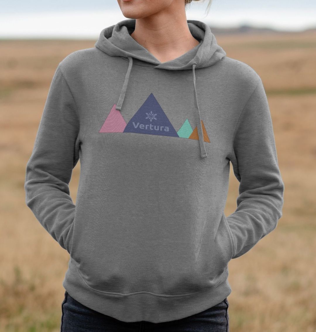 Women's Grey Quad Hoodie | Vertura - Vertura