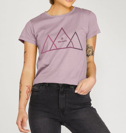 Women's Crew Neck Mauve Pink Trinity T - Shirt | Vertura - Vertura